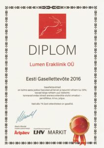 Gasellettevõte 2016